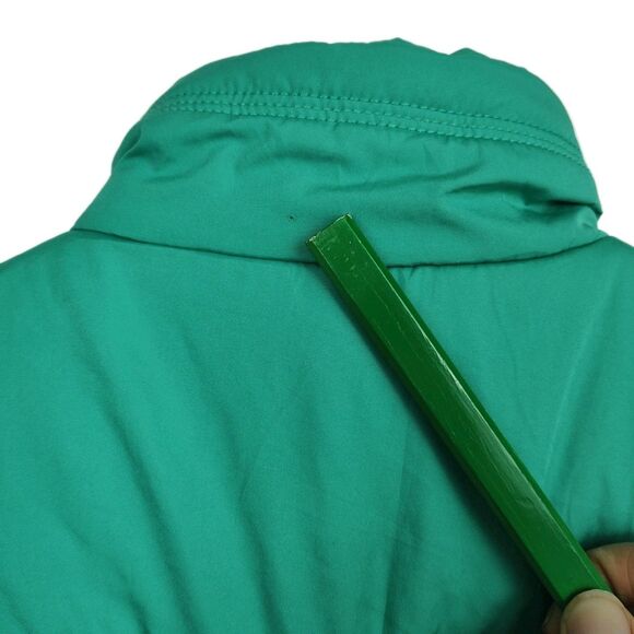 Vanity full-zip puffer vest, women's size M, green, sleeveless - Picture 7 of 8